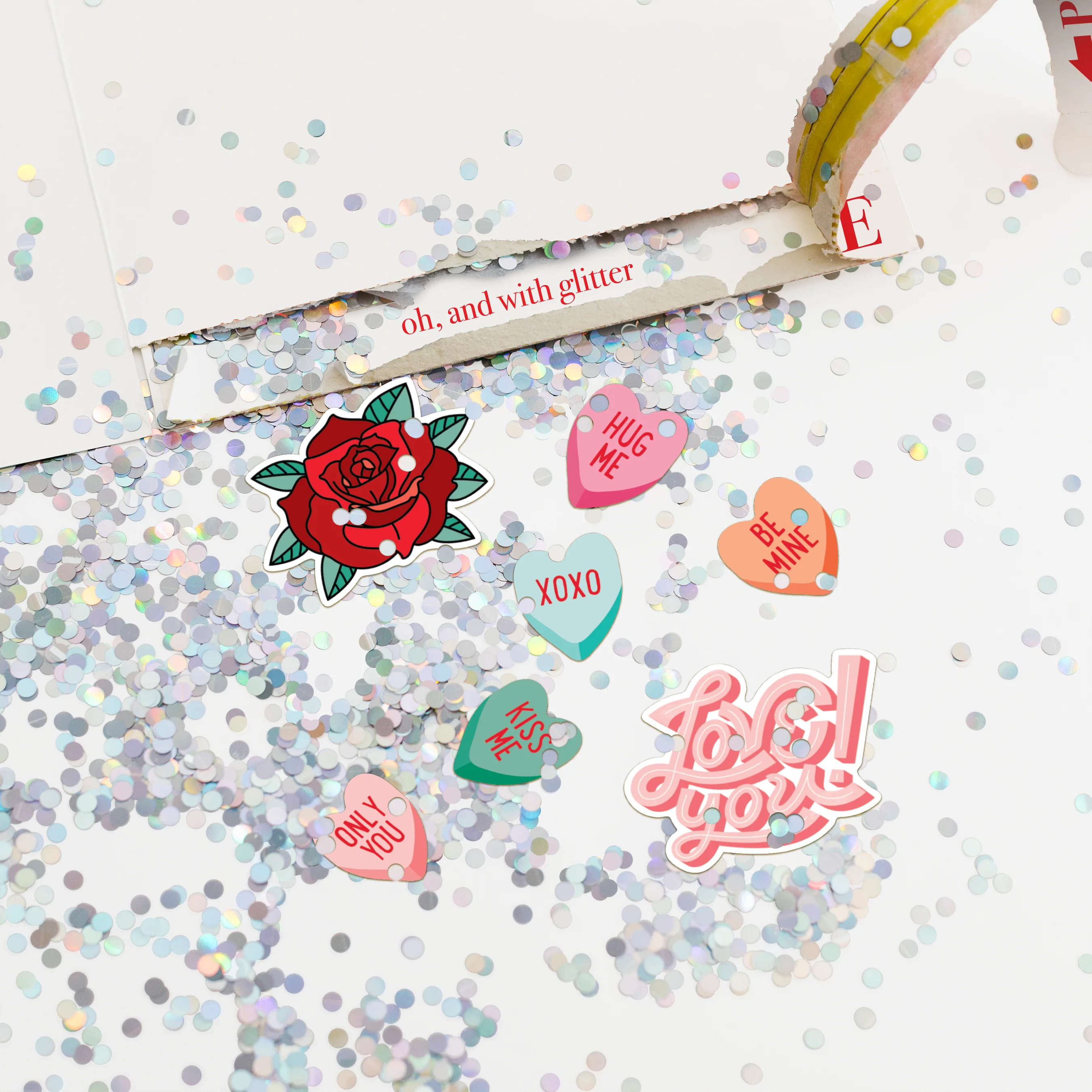 Biglietto di auguri musicale “ I Love You Infinito” con glitter nascosto