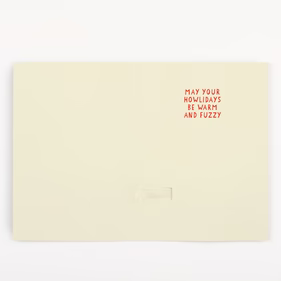 Biglietto di auguri musicale natalizio “ Abbaiare Infinito” con glitter nascosto